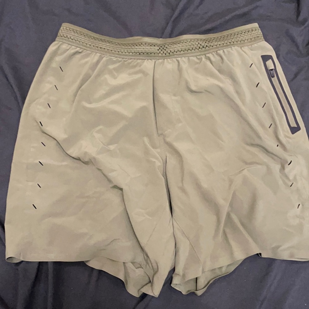 Olive Green Ten Thousand 7” Shorts with Liner